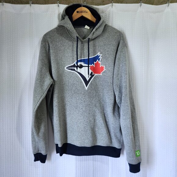 Toronto Blue Jays Hoodie Unisex Adult XL Sweatshirt Hooded Pullover Grey MLB - Picture 1 of 5